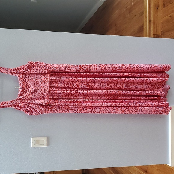 Soma Soft Jersey V Wire Maxi Bra Red and Pink Maxi Dress - Picture 6 of 12